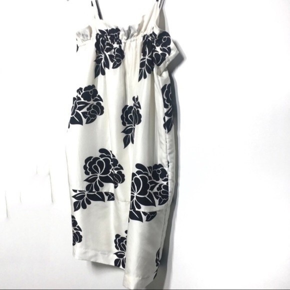 Club Monaco Silk Floral Strapy Mini Dress Small - Picture 5 of 10